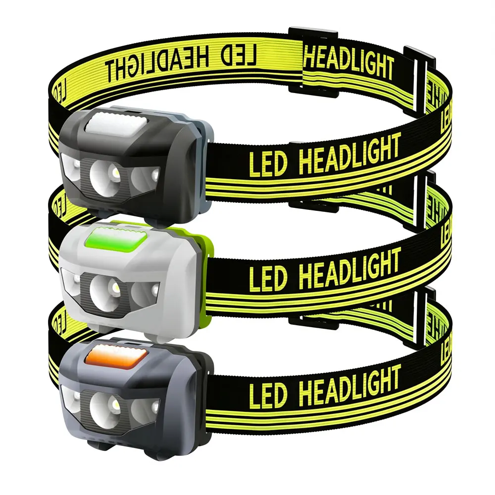 Fishing Headlamp 4 Mode Waterproof 600Lm White Red LED Flashlight Super Bright Headlight Headlamp Torch Lanterna Use AAA Battery