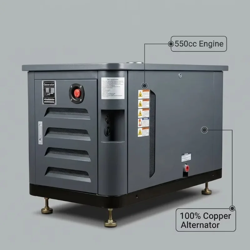 9kW Silent Inverter Generator Factory Price KULLER KL-10000i 8000W Rated Power Station Remote Control OEM Supplier