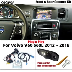 Reverse Camera For Volvo V60 S60L 2012 ~ 2018 Original Screen Plug & Play HD Night Vision Front Rear View Backup Camera