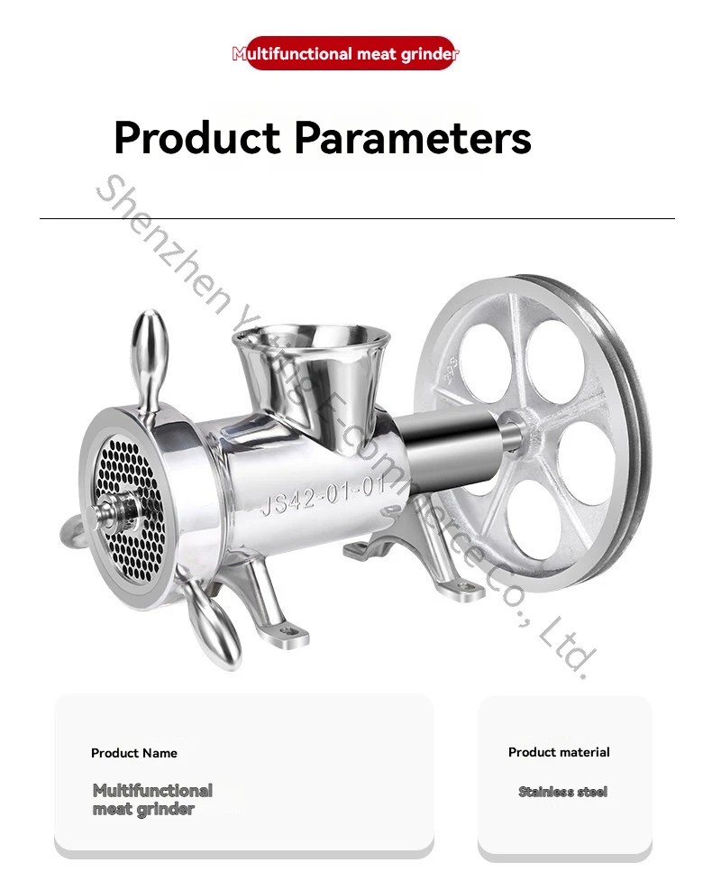 32type Stainless Steel  Electric Meat Grinder, Frozen  Fish Meat Grinder Rice Cake Grinder, Chili Meat Shop
