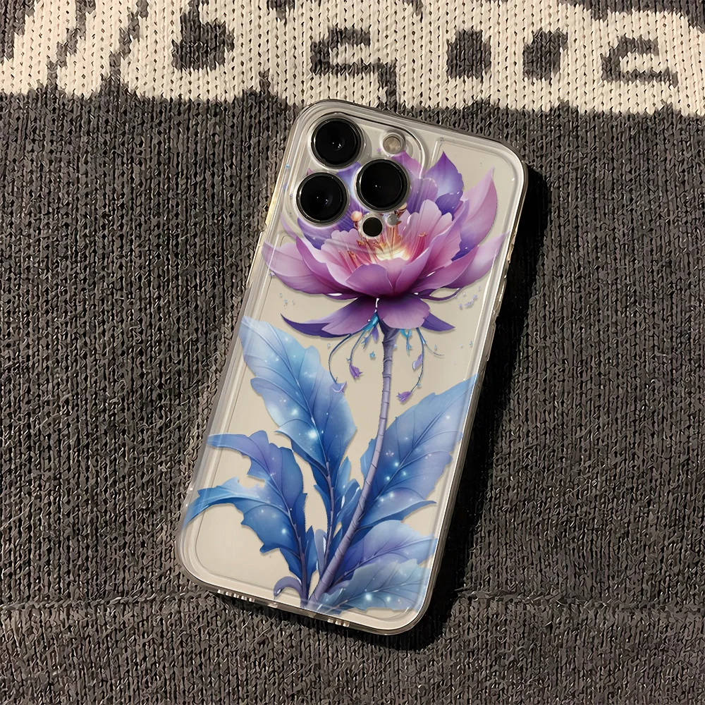 

Чехол для телефона с цветочной буквой для iPhone 16 16E 15 14 Pro 13 12 11 Max Plus 7 8 Plus XR X XS SE, противоударный мягкий силиконовый чехол