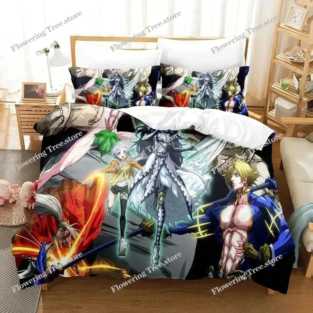 

Record of Ragnarok Bedding Set Single Twin Full Queen King Size Bed Set Adult Kid Bedroom Duvetcover Sets 3D Anime Bed Sheet Set