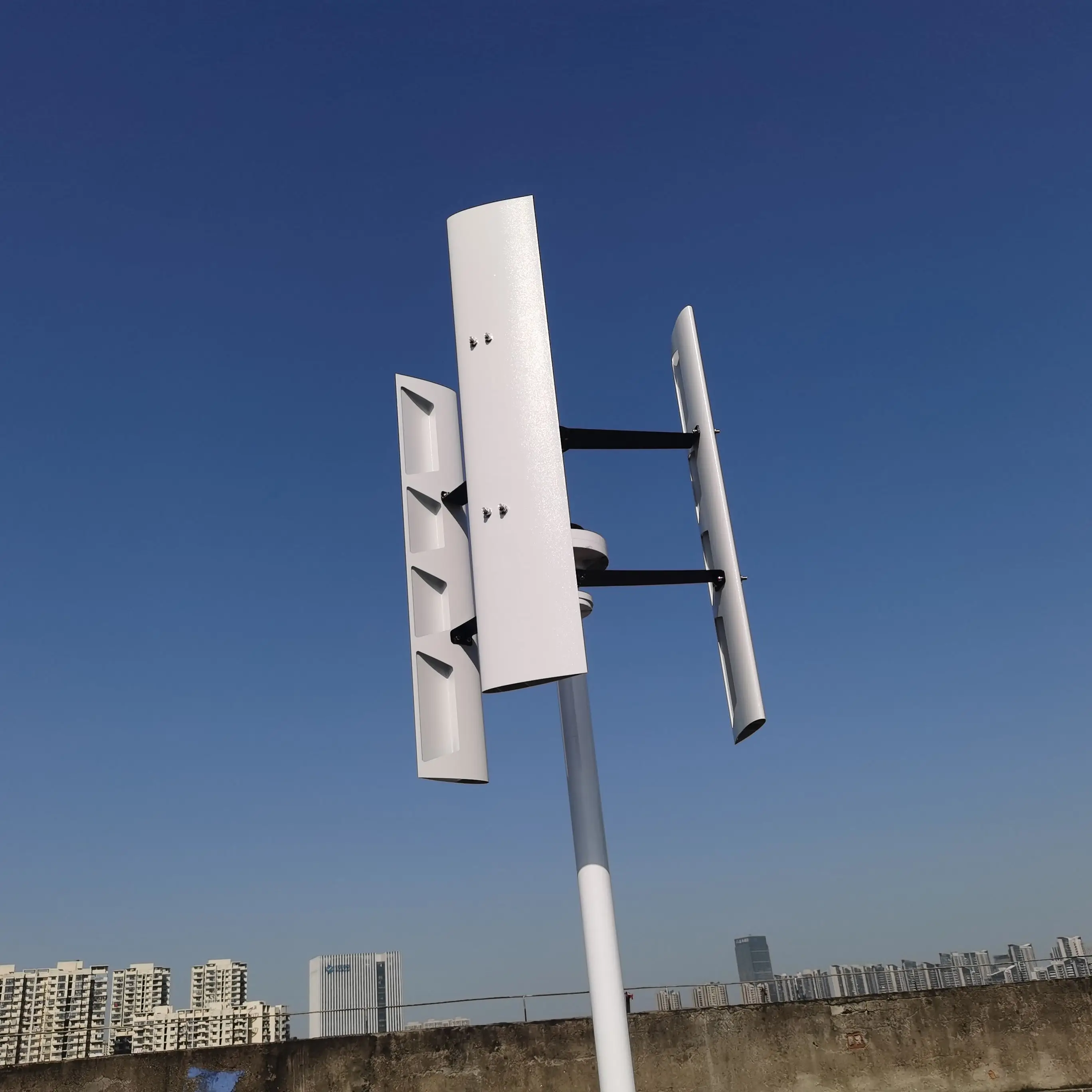 Imagem -06 - Gerador de Vento Vertical Trifásico 250 Rpm 24v 48v 96v 120v Fases 50hz Lâminas sem Ruído Turbina Eólica Uso Doméstico