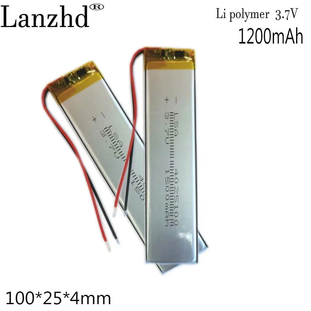 1-12pcs 3.7V 1200mAh 4025100 Battery Li-Polymer Battery Li Po Lithium Cells For Cabinet light LED lamp strip test instrument