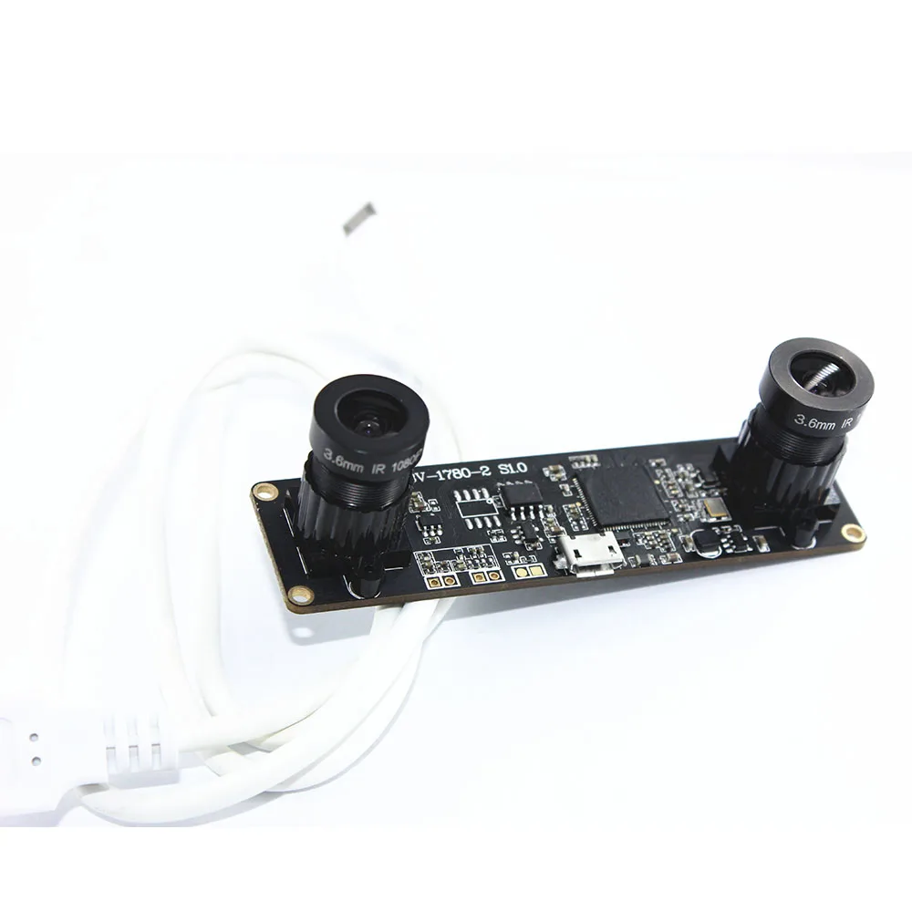 Micro MINI usb 2.0 Driver gratuito 30fps 1MP HD sincronizzato modulo doppia fotocamera Stereo con uscita MJPEG e YUY2