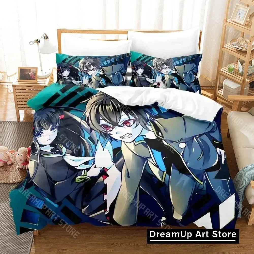 3D Print Anime Twin Star Exorcists Bedding Set Duvet Cover Bed Set Quilt Cover Pillowcase Comforter king Queen Size Boys Adult