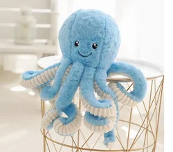 [TML] Super Lovely Simulation octopus Pendant Plush Stuffed Toy soft Animal Home Accessories Doll Children baby Gifts