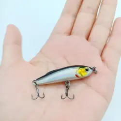 DUODUOYU 1PCS New Sinking Pencil Fishing Lure 45mm 4g/55mm 7g Mini Artificial Hard Bait 3D Eyes Pesca Trout Fishing Tackle