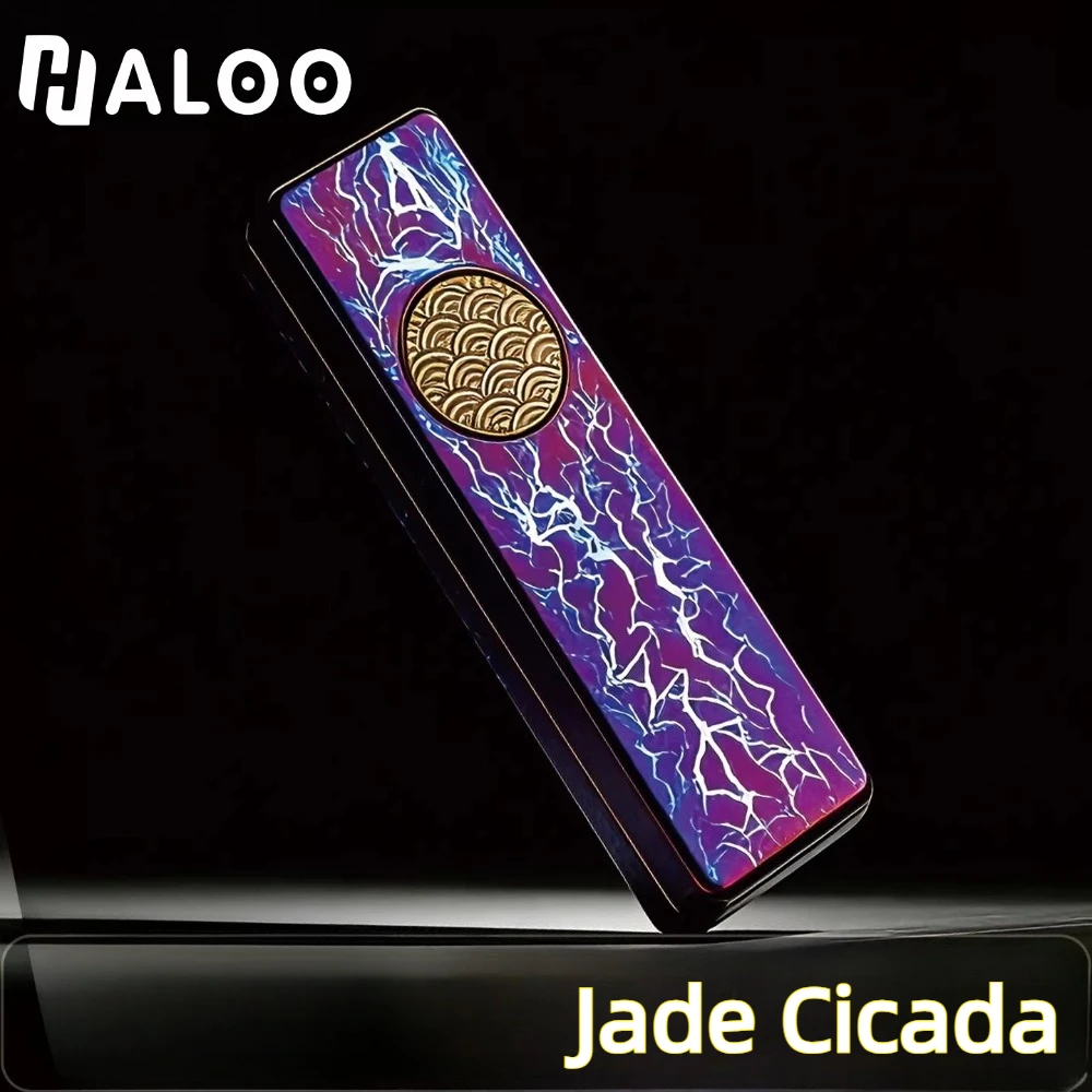 halooplayer-jade-cicada-mechanical-dense-segment-magnetic-push-metal-fingertip-card-pushing-decompression-toy