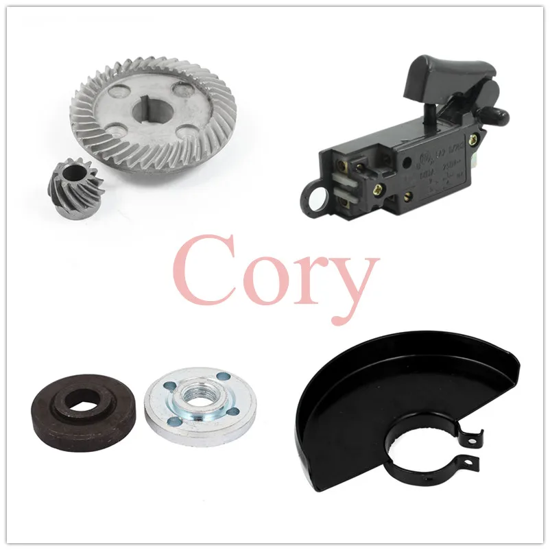 

1Pc for Hitachi 150 Spiral Bevel Gear/Trigger Switch/Angle Grinder Flange/Wheel Guard/Carbon Brush Holder Cap/Carbon Brush/