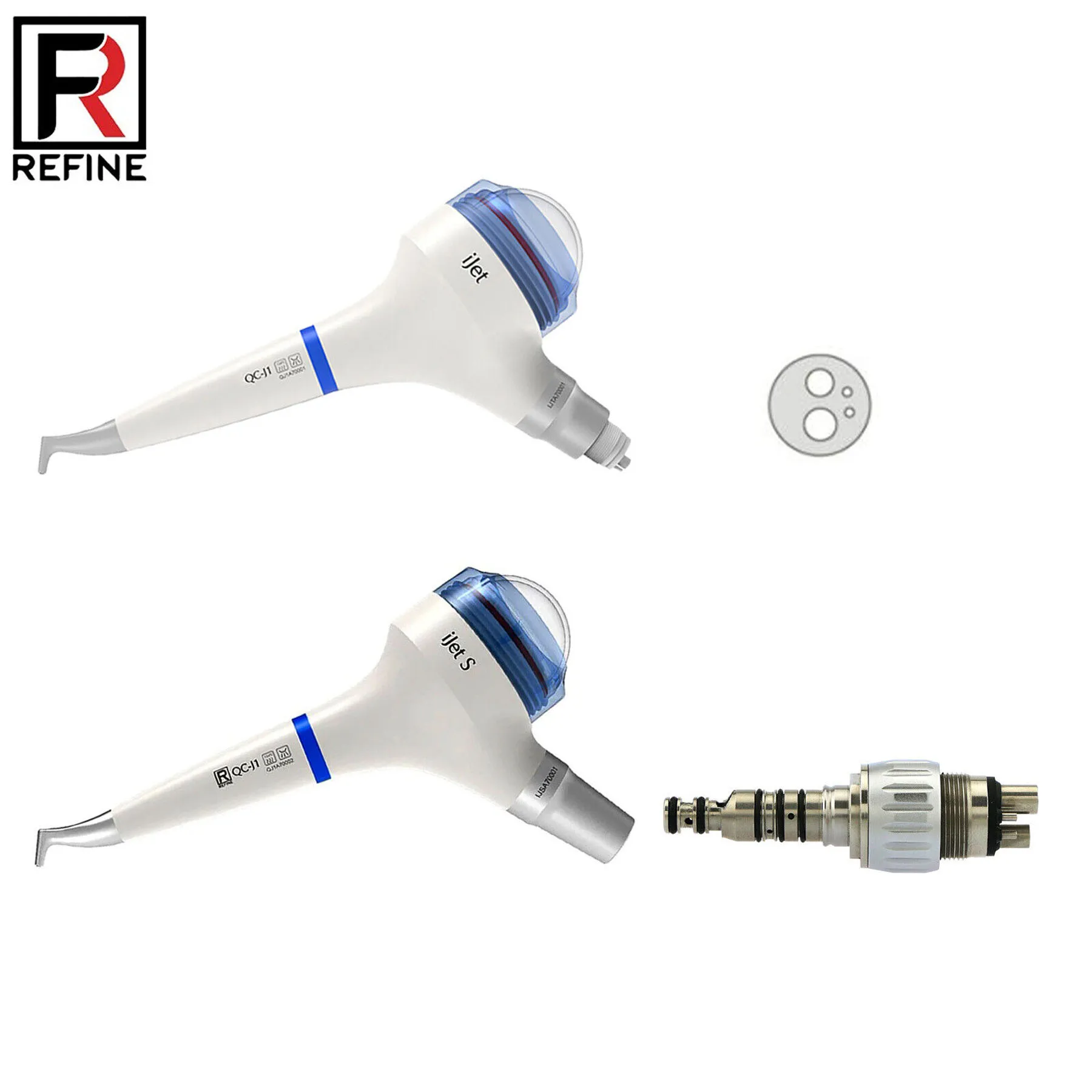 

Dental Air Polisher Prophy Replacement Nozzle Handpiece Handy 4 Hole fits Kavo Coupler EMS​ iJet Blue iJet S Blue