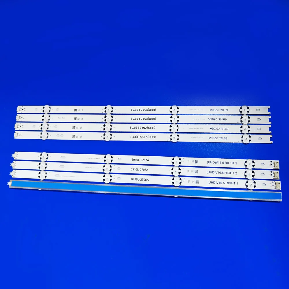 LED backlight strip for 49inch TV 49LJ58300W 49UH603V 49UH620V LC490DGE 6916L-2705A 6916L-2706A 6916L-2707A 6916L-2708A