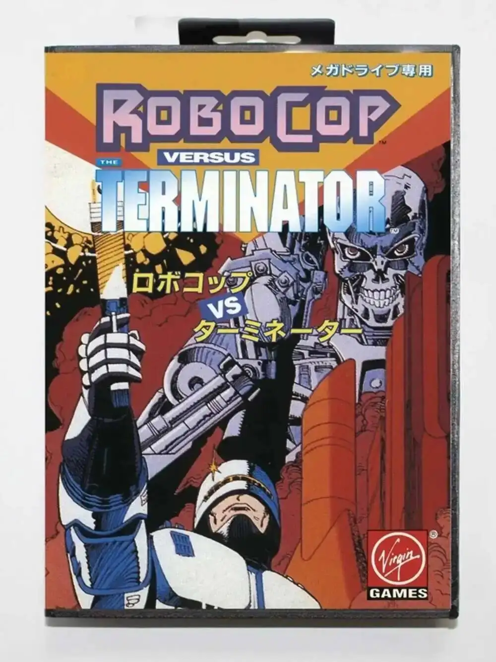 Novidade cartão de jogo Robocop Versus the Terminator 16bit MD para Sega Mega Drive/Genesis com caixa de varejo