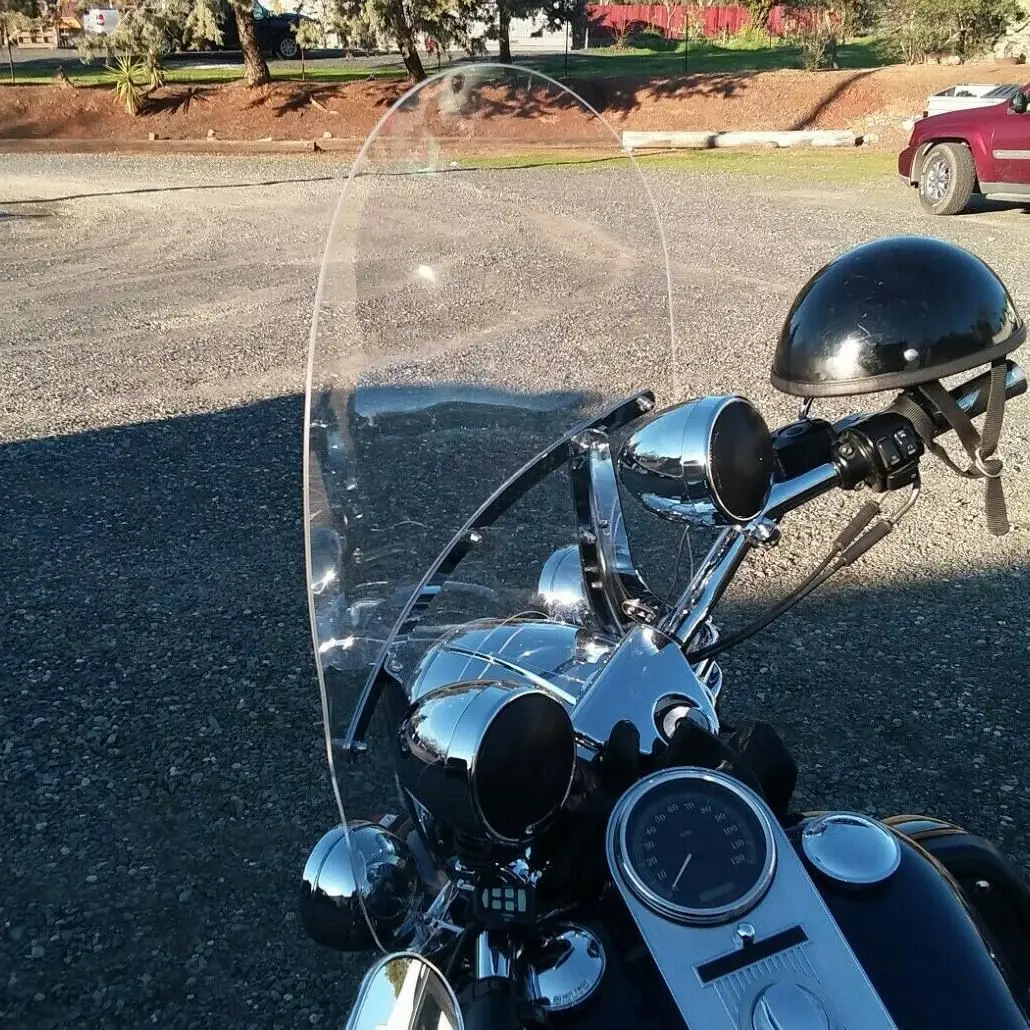 Detachable Windshield Compatible with 00-17 Harley Davidson
