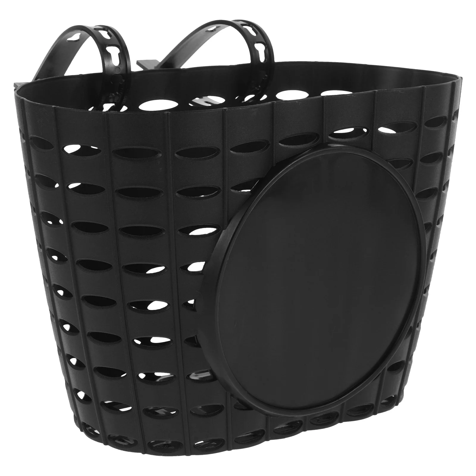 1pc Plastic Children Basket Detachable Thicken Bike Storage Basket for Kids Bike(Black ) bike basket plastic bike basket