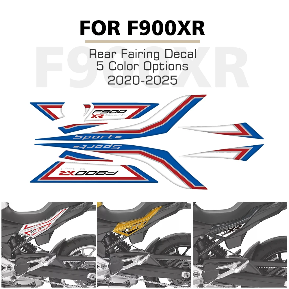 Motorcycle Rear Seat Fairing Protector Paint Protection Decal 3D Gel Sticker Kit For BMW F900XR F900 XR F 900 XR 2020 - 2025
