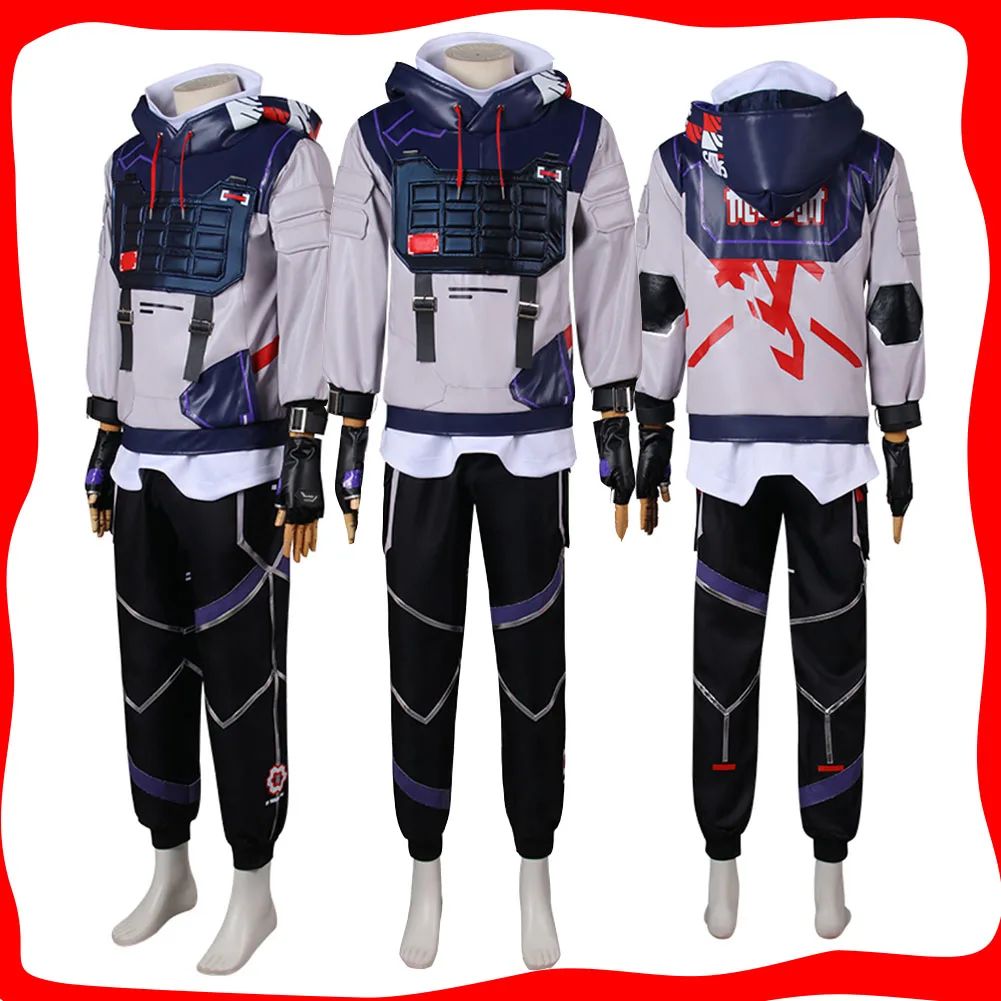 

Disguise ISO Cosplay Costume 2025 Game Valorant Fantasia Outfits for Adult Men Roleplay Male Halloween Carnival Party Clothes