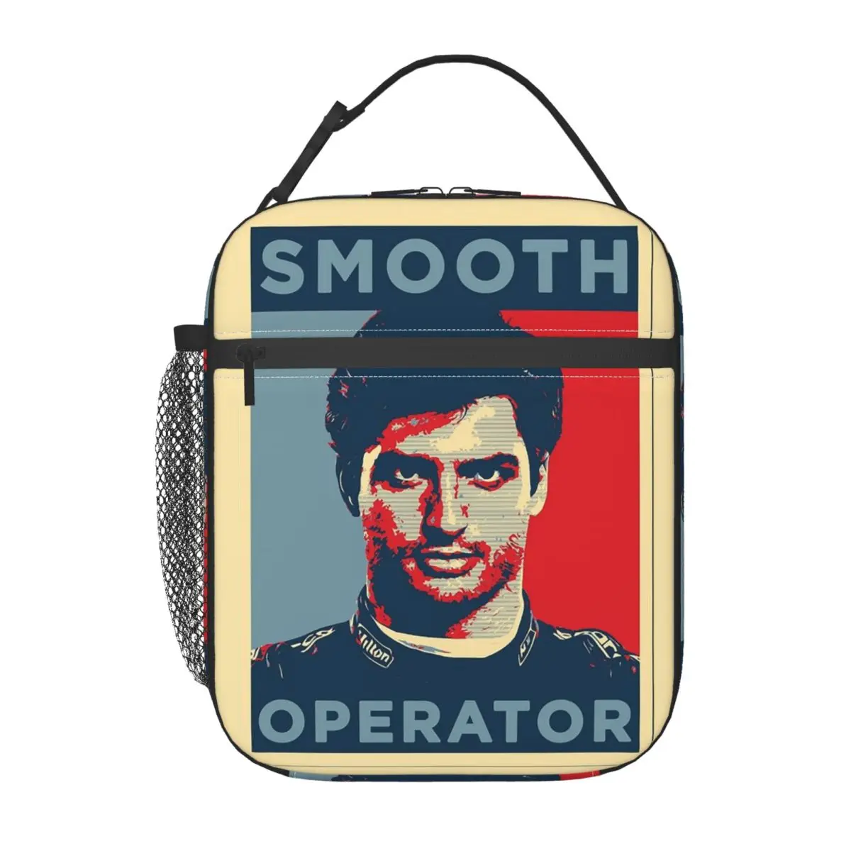 Rainbow Girls Boys Carlos Sainz Smooth Operator Great Men Wom Insulated Lunch Bag for Women Kids Food Boxes Thermal Lunch Box