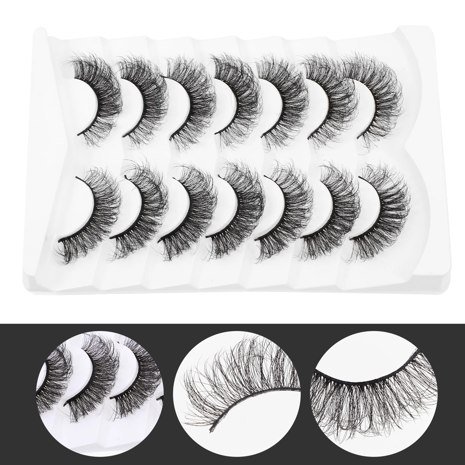 

1 Box 3D False Eyelash Girl Extensions Diy Fake Lashes Party Makeup Artificial Natural Women Decorative Eyelashes Easy