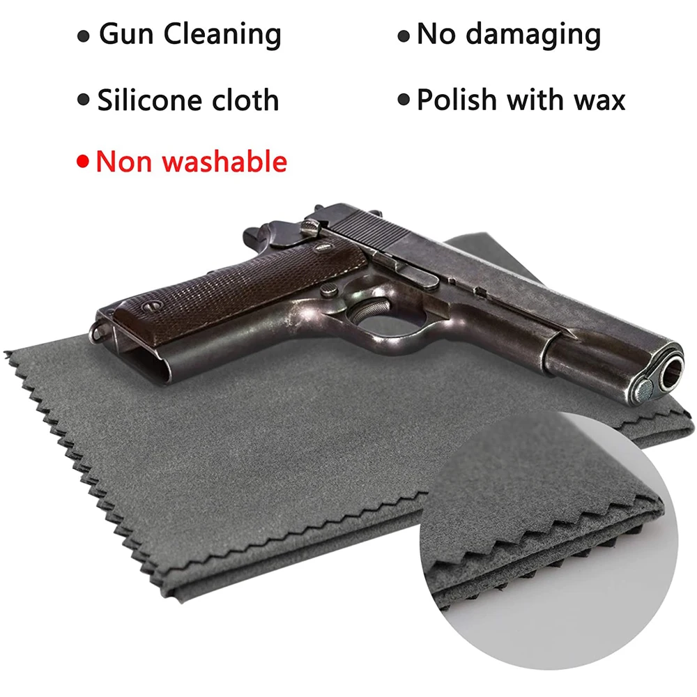 2PCS Cotton Polishing Cloth for Gun Cleaning Rag Multifunctional Thicken Clean Patch Weapons Cleaner Firearms Accessories