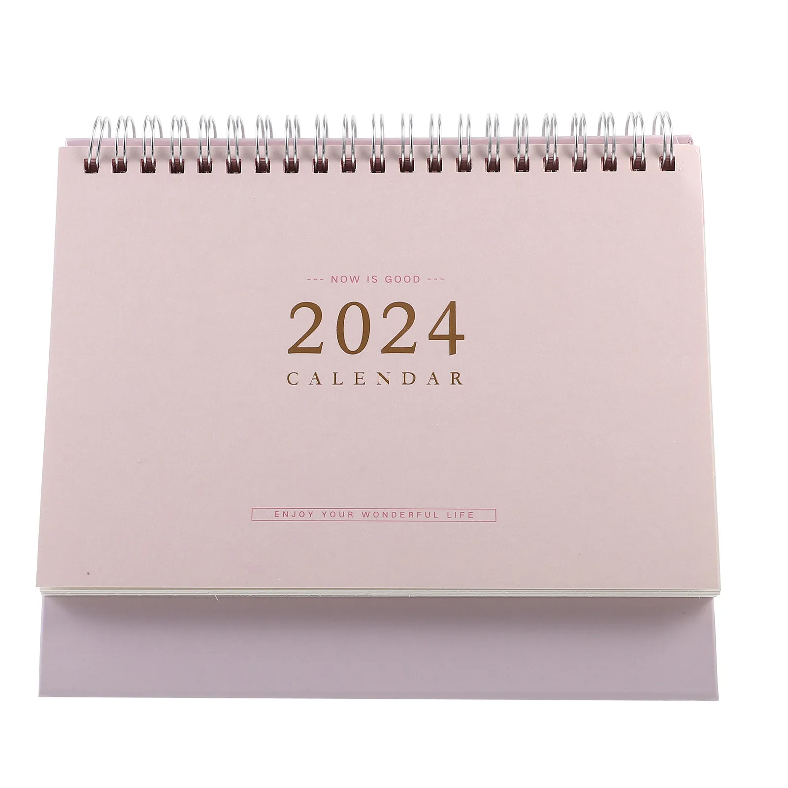 

Household Standing Desk Calendar Paper Material Bright Color Warm Atmosphere Daily Use Desktop Month Calendar Home Accessories
