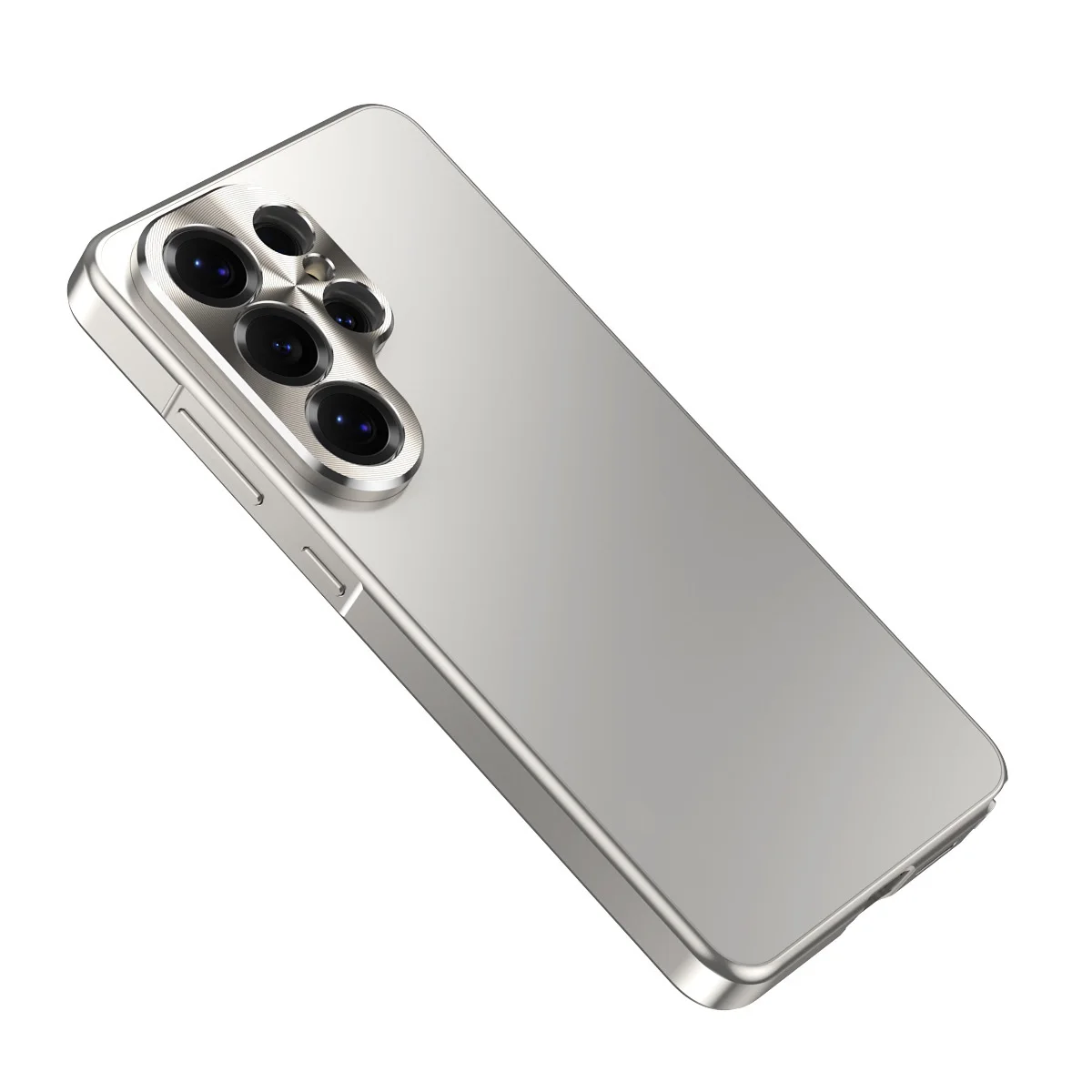 For Samsung Galaxy S26 S26 Plus S26 Ultra Aluminum Frame Matte Anti-Fingerprint Textured Metal Bezel Buttons Magnetic