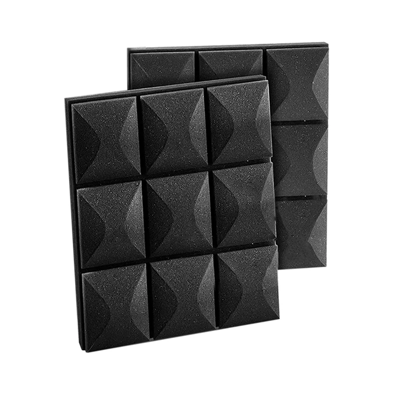 

24Pcs Acoustic Foam Panels, Soundproofing Insulation Foam, 30X30cm, No Adhesive-B60B
