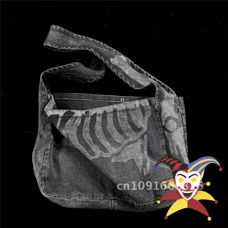 2022ss KAPITAL Denim Canvas Bag Men Women Best Quality Vintage Rib lines KAPITAL Bags Backpacks