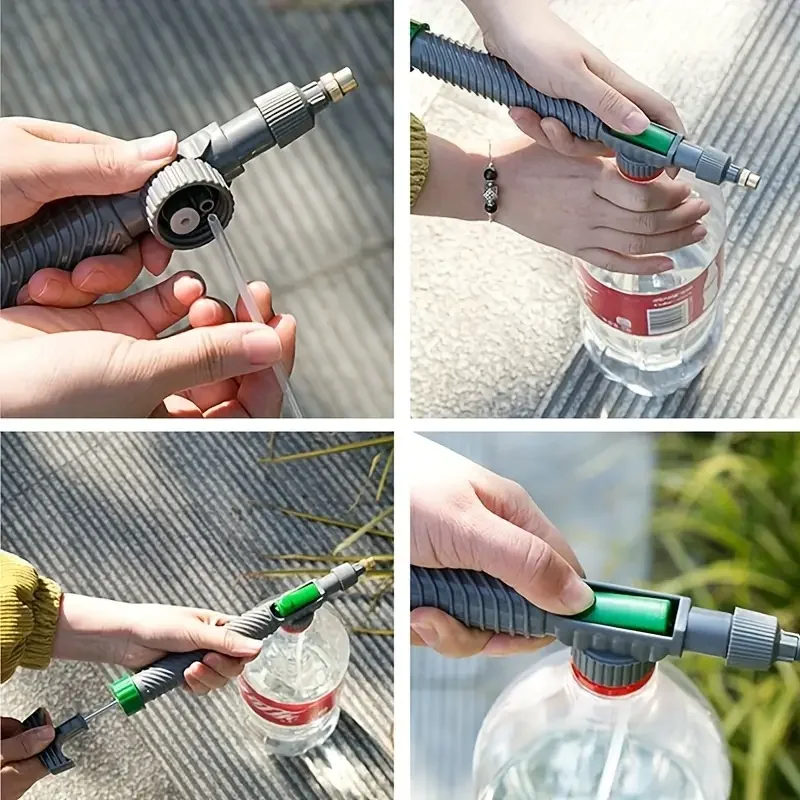 High Pressure Air Pump Manual Sprayer Adjustable Drink Bottle Spray Head Nozzle Garden Watering Tool Sprayer Agriculture Tools