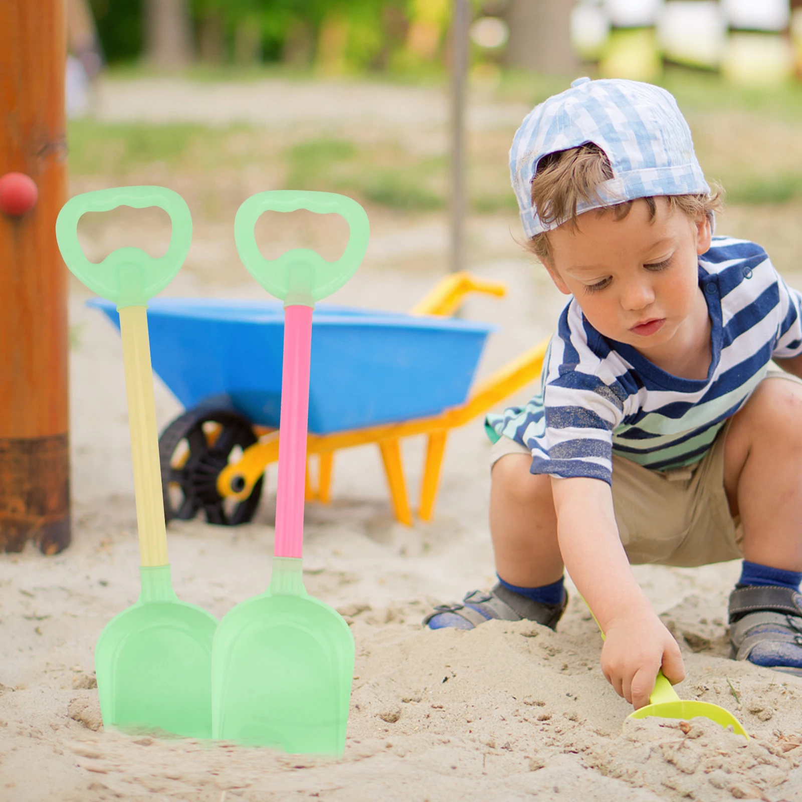 Plastic Children Shovels 10Pcs Dredging Toys Creative Beach Playthings For Kids Outdoor School Party Activities