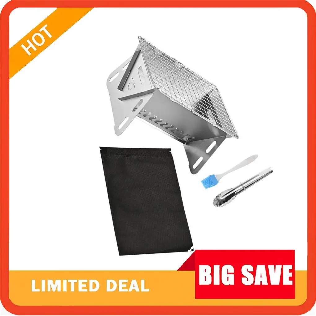 

Charcoal Barbecue Grill Pit Foldable Grill for Yard Cam Travel