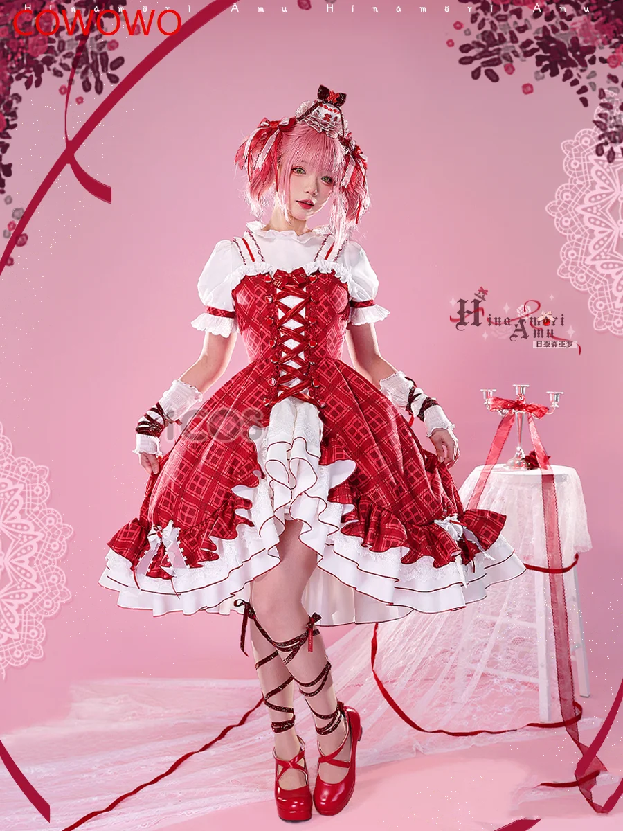 Shugo Chara Hinamori Amu Red And White Dress Cosplay Costume Cos Game Anime Party Uniform Hallowen Play Role Clothes Clothing