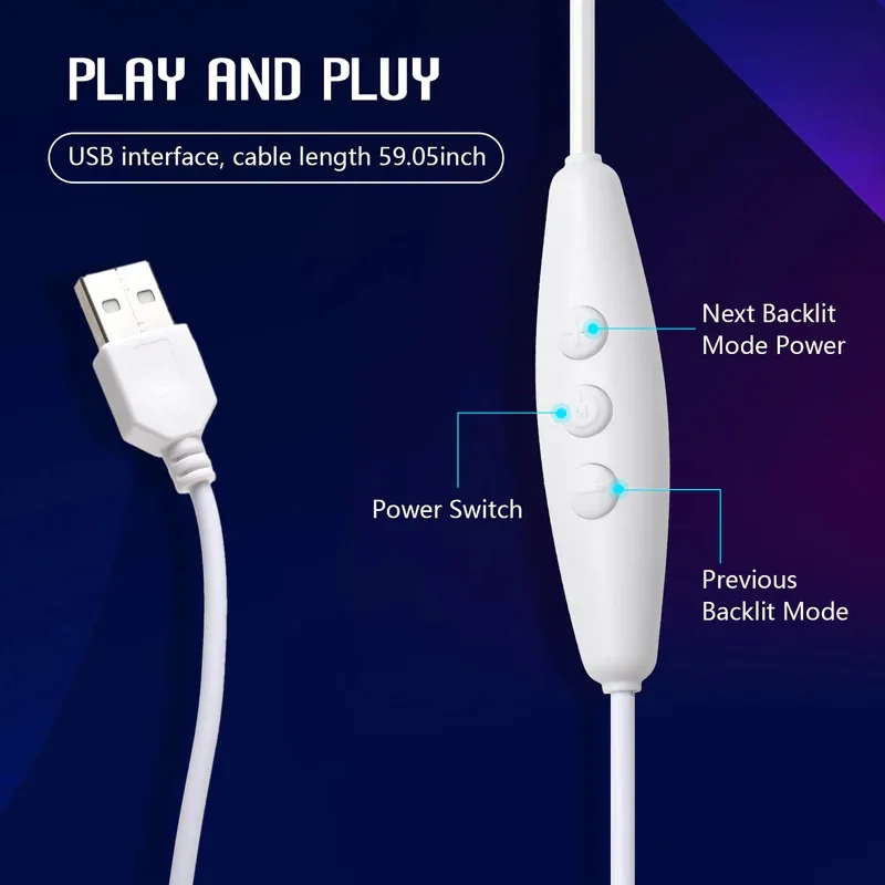 USB باهتة 1.5 متر سلك موصل مع التبديل 4K تحديث ستبليس يعتم ل 5 فولت LED قطاع سلسلة ضوء مصباح USB لا ستروب وميض