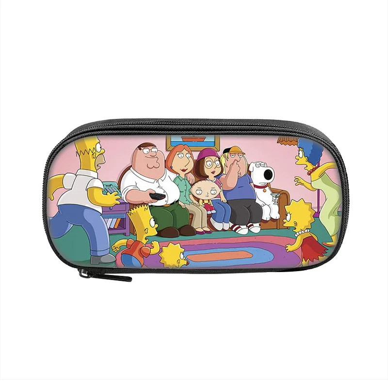 Мультфильм семейный парень аниме пенал большой емкости для студентов коробка для ручек мультфильм косплэй пеналы Kawaii канцелярские принадлежности