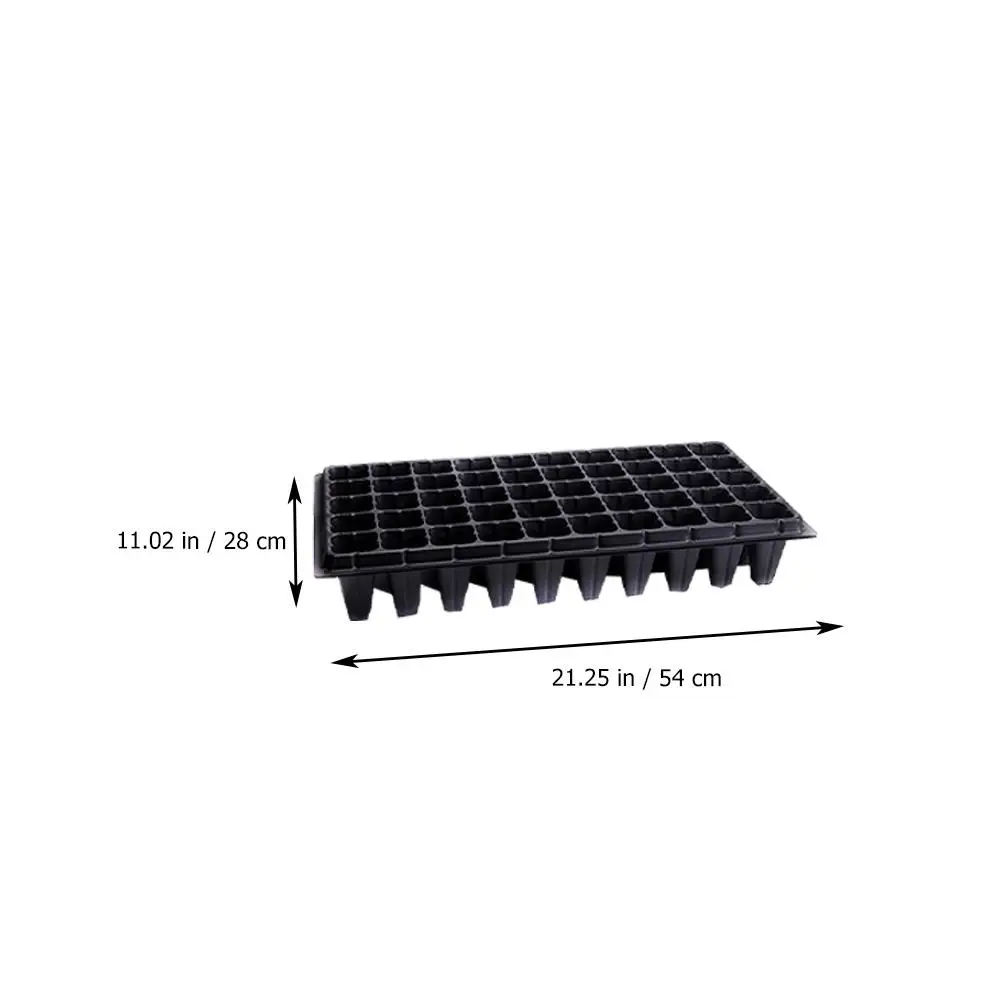 10 Pcs 50 Hole Seedling Tray Reusable Garden Starter Germination Plastic Indoor Plant Disk Ideal for Flowers Vegetables Saplings