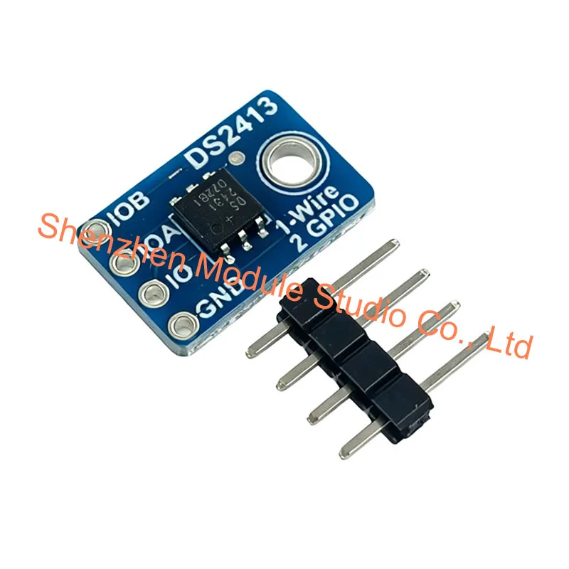 1pcs/5pcs 1-Wire 2-Channel GPIO Breakout Board Programmable I/O Module for Distributed Control Compatible with DS2413