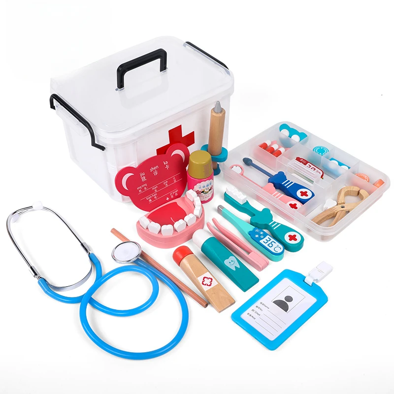 Children Play House Little Doctor Nurse Set Boys and Girls Stethoscope Gift Play Children's Day Baby Toys