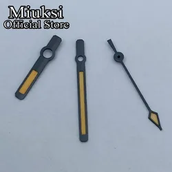 Miuksi Black Yellow Watch Hands Green Luminous Hands Fit NH35 NH36 NH38 NH70 NH72 Movement