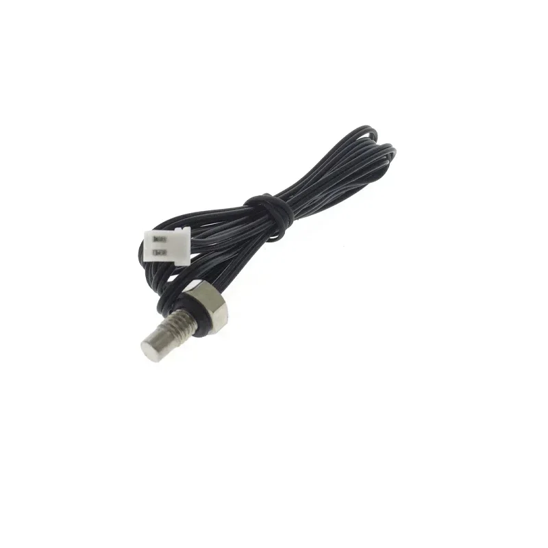 10pcs Temperature Sensor M6 Screw Thread Probe   Resistance 10k B Value 3950  1M Tin Plating And XH2.54-2P Plug NTC Thermistor