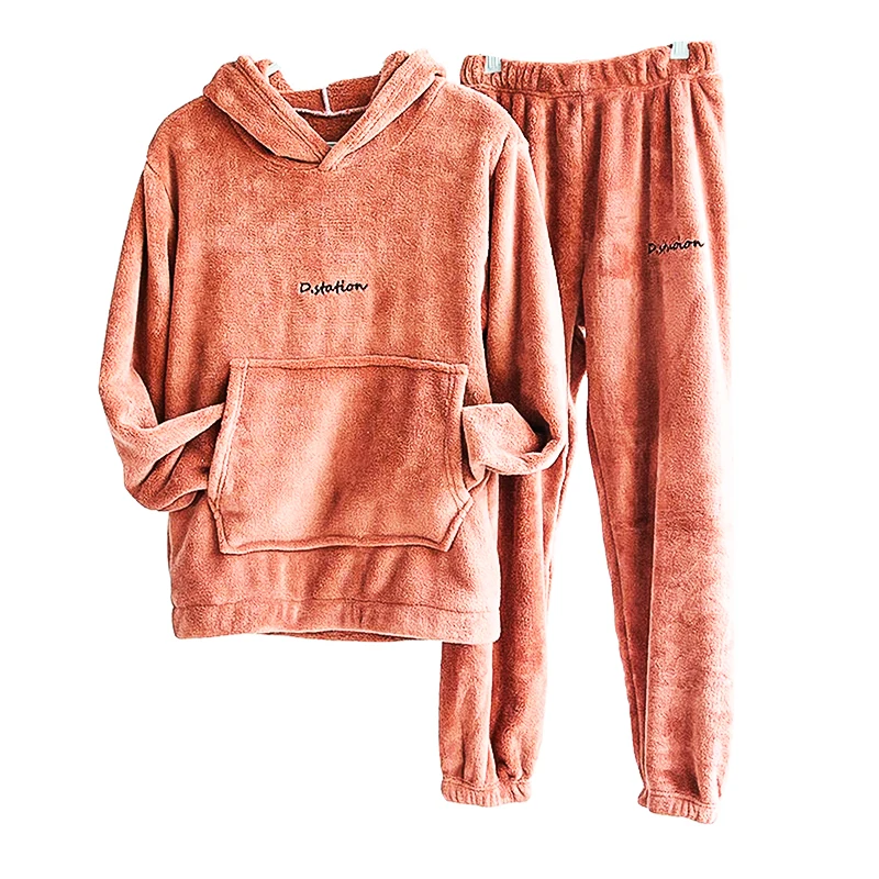 

Women's Winter Flannel Pajama Set – Warm & Cozy 2-Piece Sleepwear with Full Sleeve Top, Long Pants & Cute Cartoon Print
