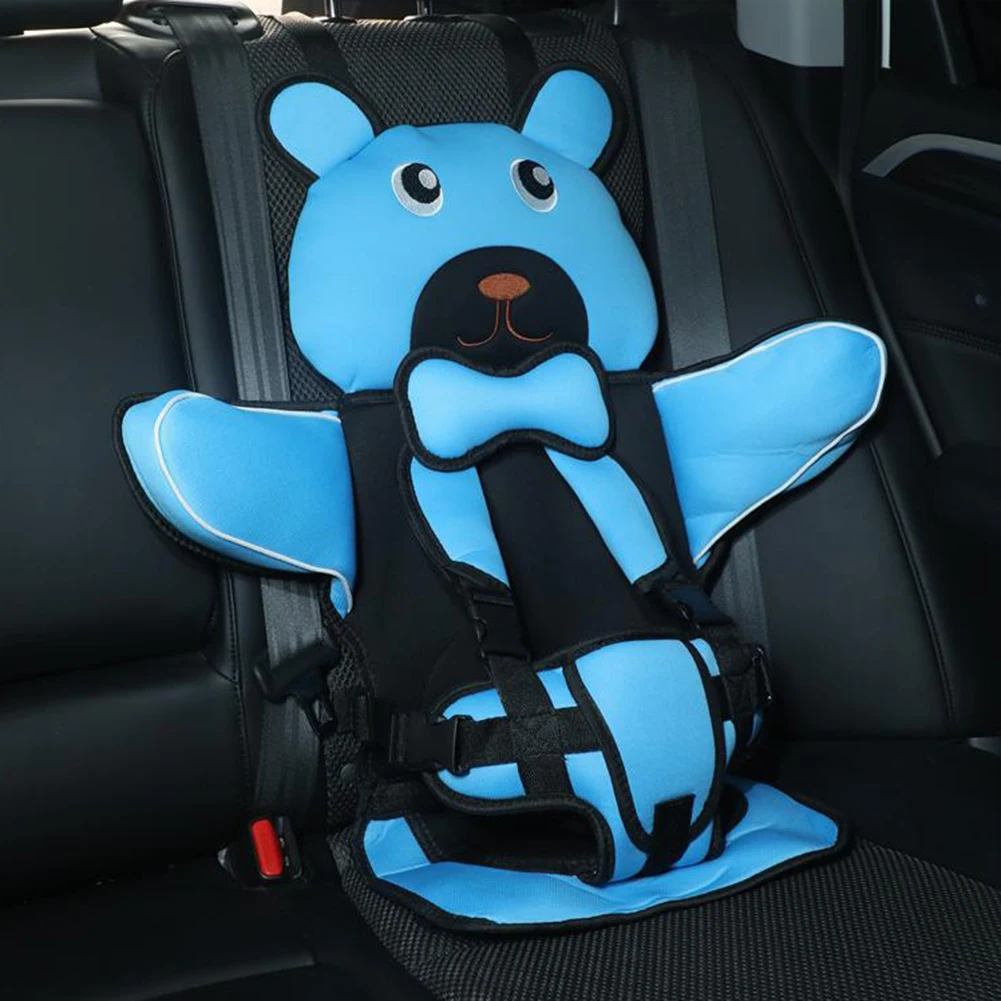 Child Seats Portable Folding Cartoon Seats Cushion Breathable Comfortable Adjustables Travel Seats Cushion For Kids Protection