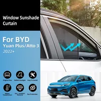 For BYD Atto 3 2022 2023 2024 2025 Car Side Window Sun Shade Curtain Summer Sun Protection Sunshade UV Magnetic Privacy Curtains