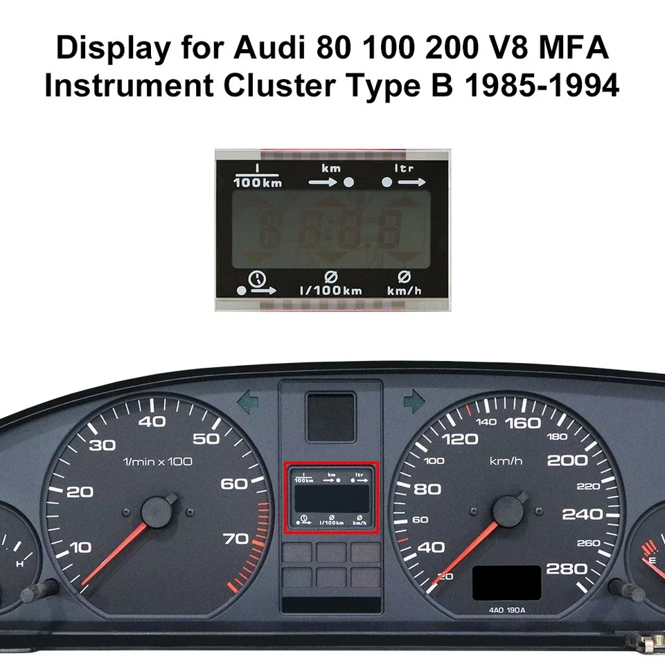 عرض لـ Audi 80 100 200 V8 MFA مجموعة الأدوات من النوع B #3