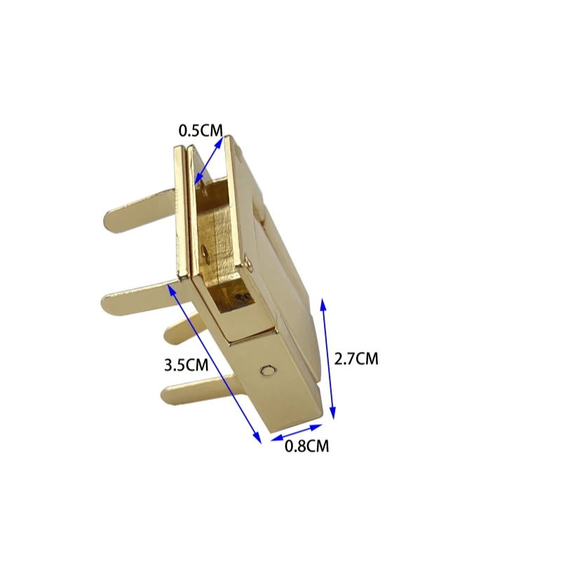 Fai da te moda in lega di zinco Turn Twist Lock accessori in metallo decorazione borsa Press Push Lock per parti di borse