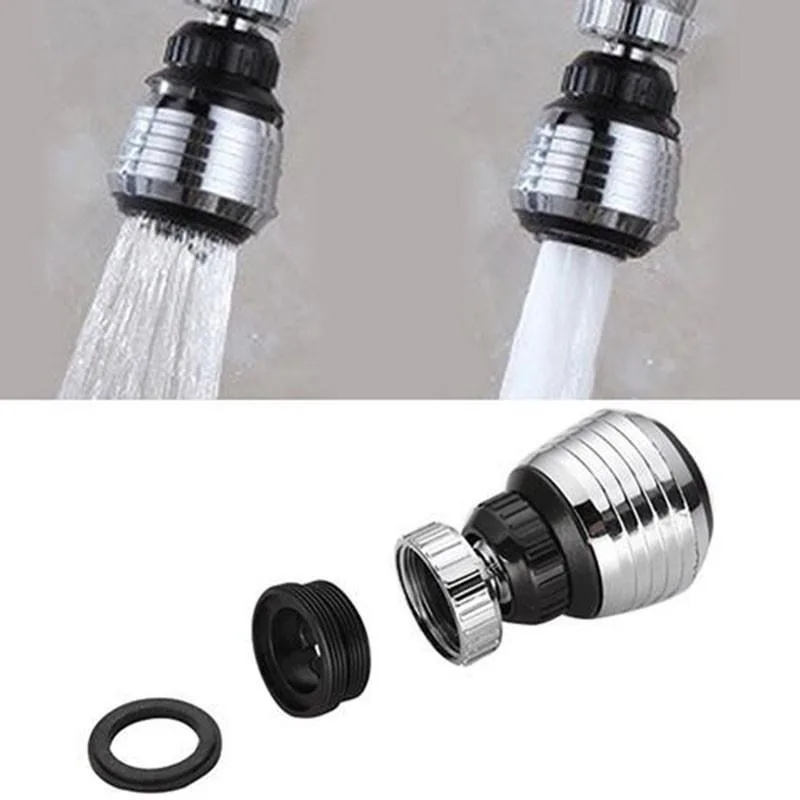 2Pcs Shower Tap Nozzle Diffuser Spray 360°Rotate Kitchen Faucet Aerator Water Saving Head Filter Nozzle Connector Bubbler