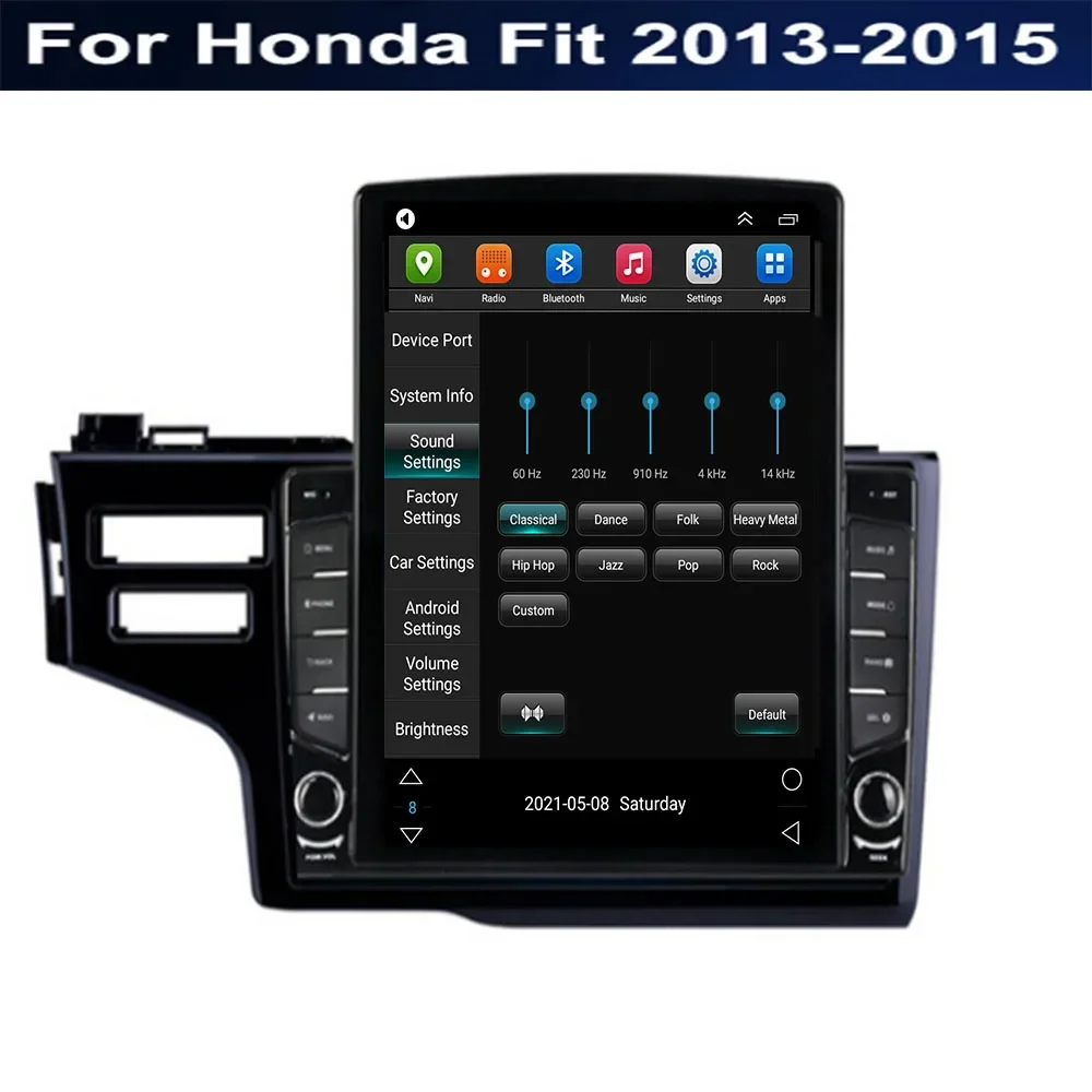 راديو سيارة على طراز تسلا لهوندا جاز 3 2015 - 2030 Fit 3 GP GK 2013-2030 CarPlay اللاسلكي أندرويد 14 السيارات الوسائط المتعددة لتحديد المواقع DVR #6