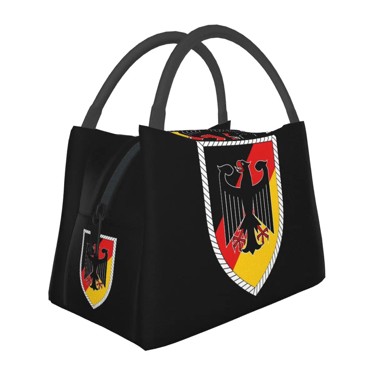 

Изолированная сумка для обеда с германским флагом и гербом империи, для школы, для хранения бенто-боксов, контейнеров для еды, термосумка-холодильник для обеда