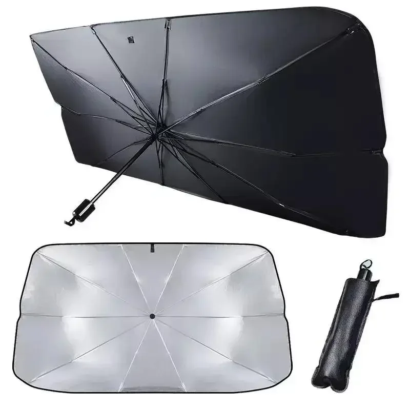 Car Sunshade Umbrella Windshield Folding Front Parasol Umbrella Type Sun Shade Car Window Summer Protection Accessories WORLDKPI