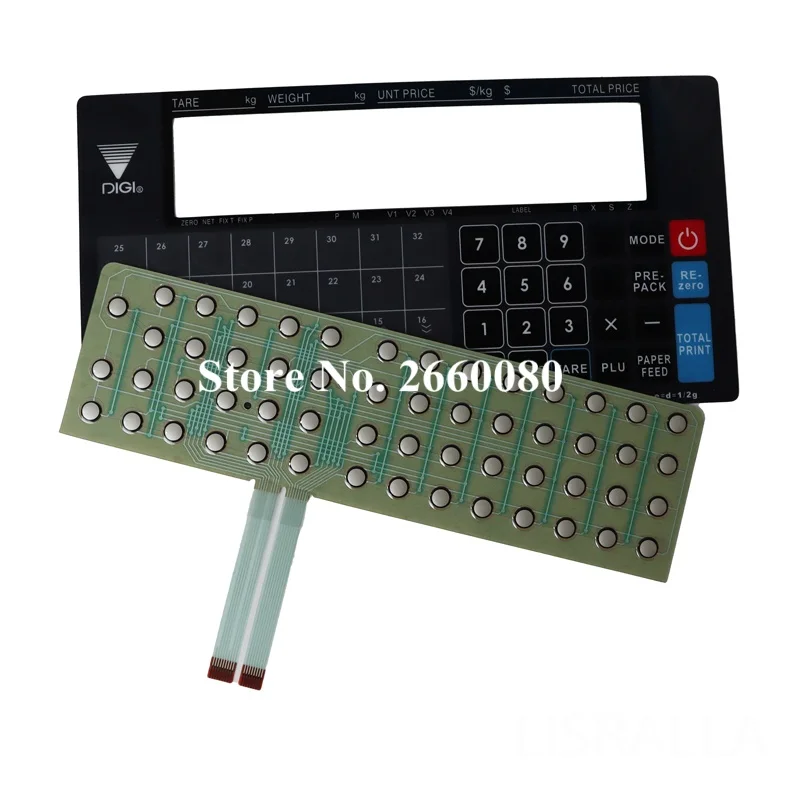 

5set /lot Brand New SM110B SM-100CS Keyboard Set for Digi SM110 Bench Scales SM100B Keyboard Internal Circuitry with Overlay