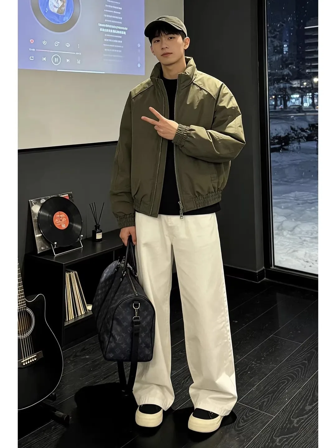 

Утепленная зимняя военная рабочая куртка из хлопка для мужчин, ветрозащитная бейсбольная куртка с воротником-стойкой, хлопковая одежда